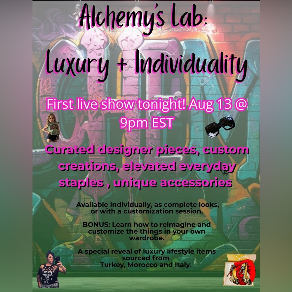 Please come to my 1st Live Show! Buy, chat, give me feedback!